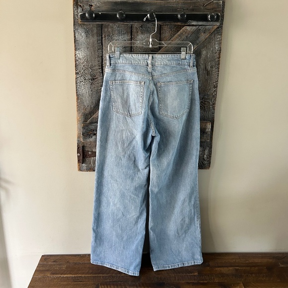 Women's H&M Stone Wash Wide Leg Jeans - Picture 2 of 3